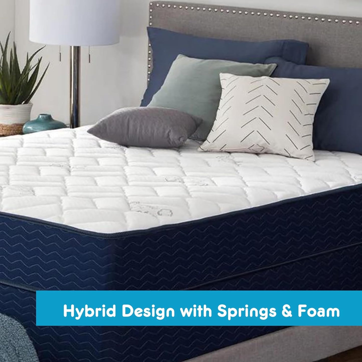 URBAN NEST - Hybrid Mattress for a Twin Bed - Mattress in a Box with Firm Support for Pressure Relief