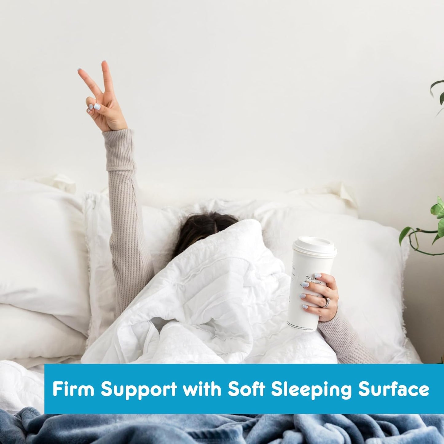 URBAN NEST - Hybrid Mattress for a Twin Bed - Mattress in a Box with Firm Support for Pressure Relief